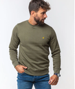 Sudadera Orgánica Bordada Verde Khaki Williot