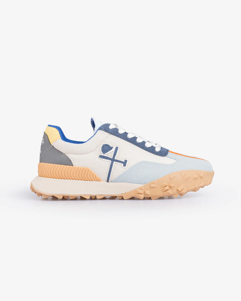 Sneaker Carcross Blanca y Azul Harper