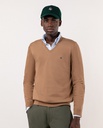 Jersey Cuello Pico Coderas Beige - El Ganso