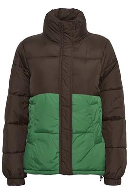 Chaquetón Acolchado Bicolor Marrón y Verde Bomina Jacket - Byoung