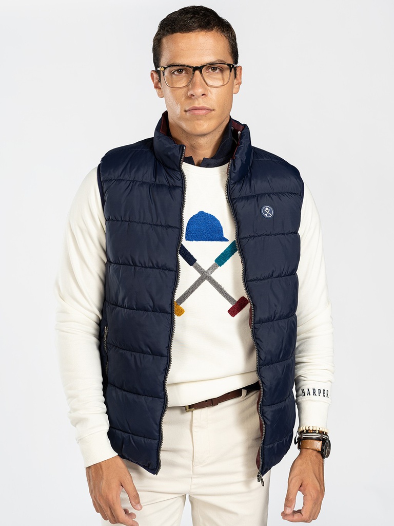 Chaleco Acolchado Icon Marino - Harper &amp; Neyer