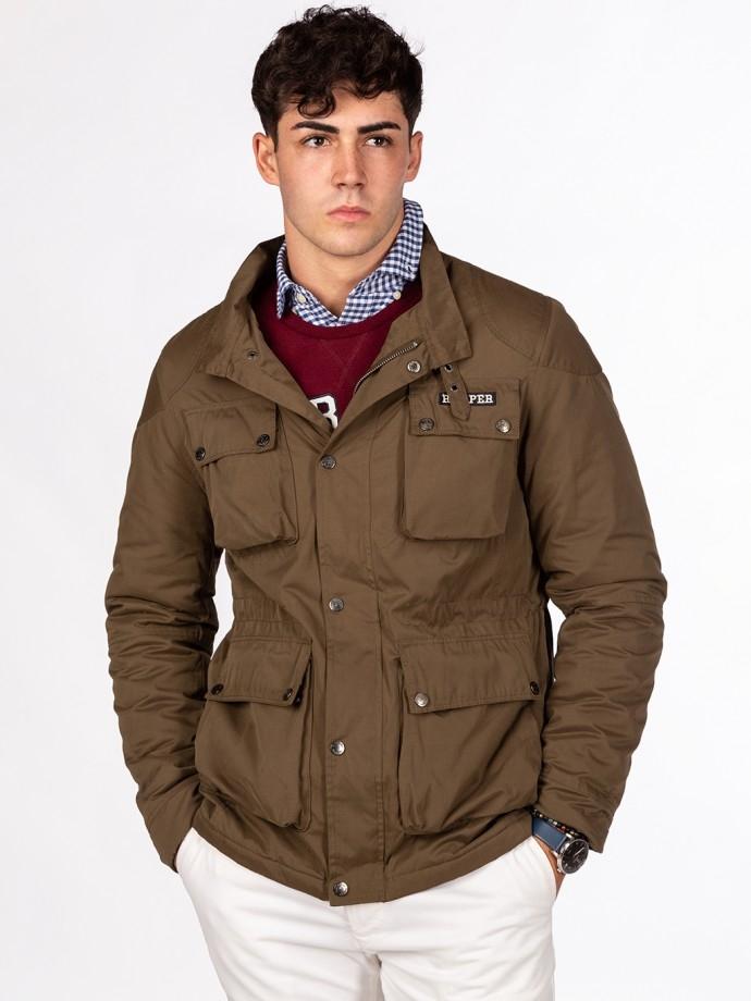 Chaqueta Barbour Brice Jacket Verde Militar - Harper &amp; Neyer