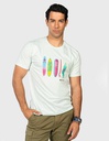 Camiseta Surfboard Turquesa Light - Harper &amp; Neyer