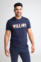 Camiseta Print Williot Marino  - Williot
