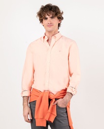 Camisa Lisa Oxford Naranja - El Ganso