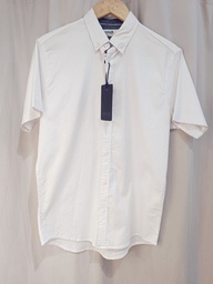 Camisa Blanca Manga Corta- !Solid Denmark