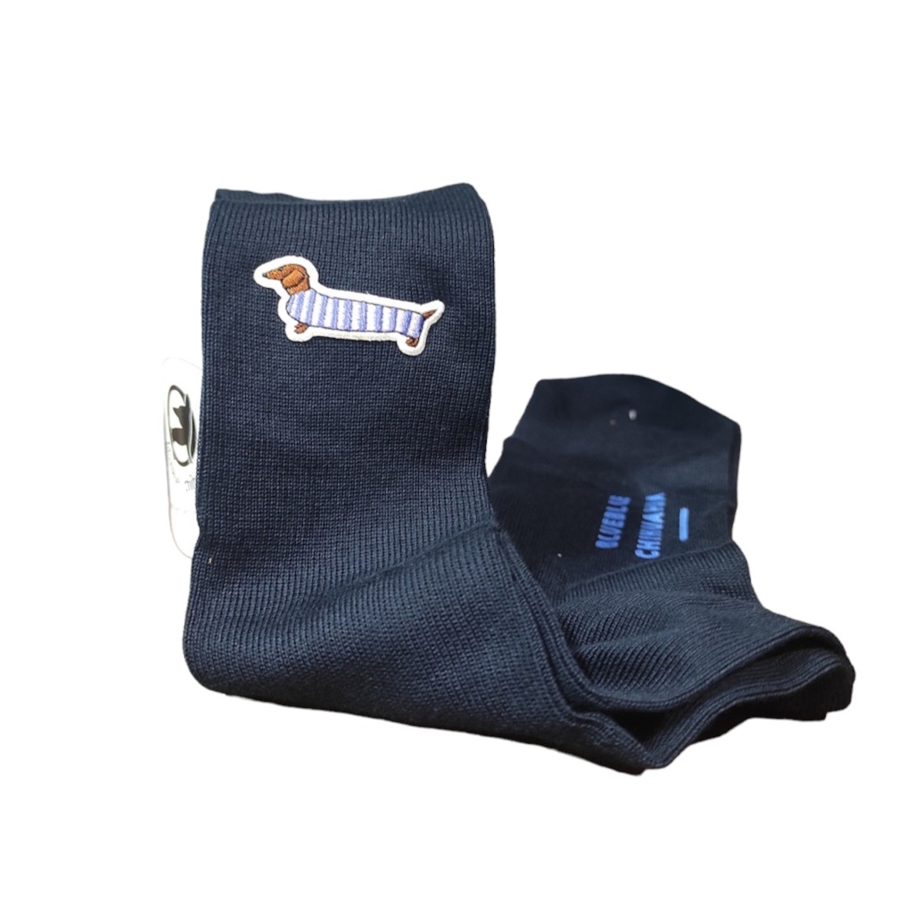 Calcetines Tiro Alto Azul marino - Blueblue Chihuahua