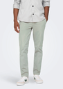 Pantalón Chino Croped Gris (Limestone) - Only and Sons