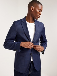 SlhSlim Neil Blazer Navy CHECK - Americana Azul Cuadros - Selected Homme