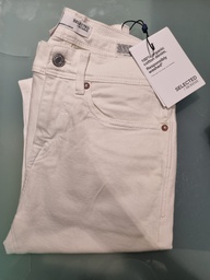 Pantalón Denim Blanco Leon4040- Selected