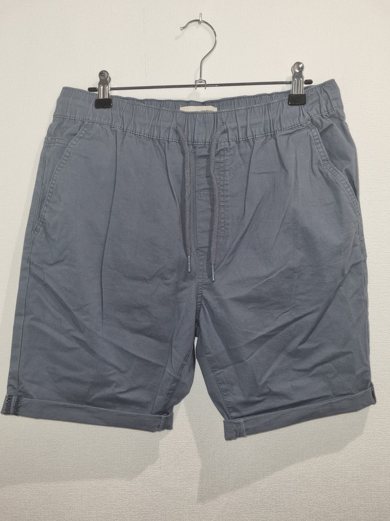 Bermuda Azul Grisáceo Goma y Cordón (SDPovl Elasticated) - Solid
