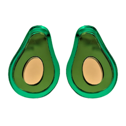 Pendientes Metacrilato Aguacate