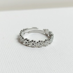 Anillo Florecitas Plateado