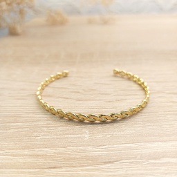 Brazalete Trencita Dorado