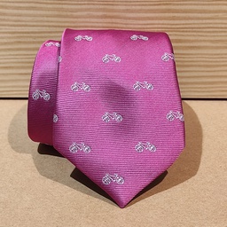 [cb053] Corbata rosa bicicletas