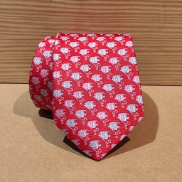 [cb058] Corbata roja motivos peces