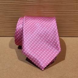 [cb047] Corbata roja motivos rosa claro