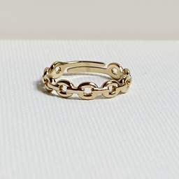 Anillo Round Chain (Dorado)