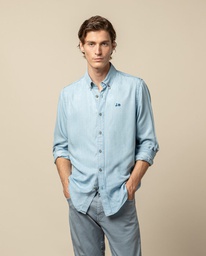 Camisa Tencel Denim Claro - Scotta