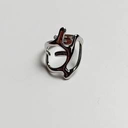 Anillo Abstract Nature (Plateado)