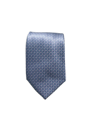 [cb050] Corbata Azul Marino, Celeste y Plata