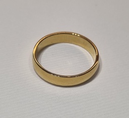 Anillo Liso Dorado 4mm - talla 7