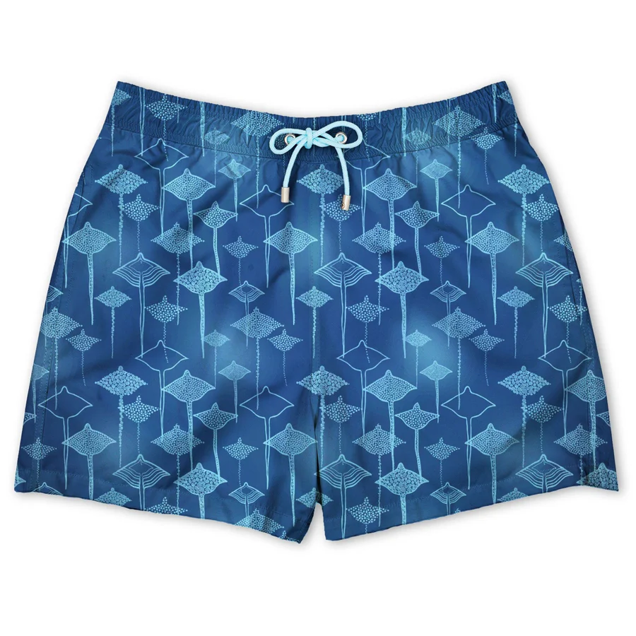 Bañador Blankets Azul Marino Mantas Raya -  Flamenco Maltés