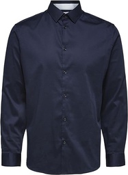 Camisa  Azul Oscuro Slhslimsoho Detail Shirt Ls Noos - Selected Homme