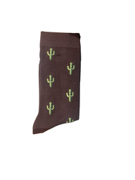 Calcetines Cactus Fondo Marrón