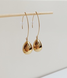 Pendientes Colgantes Gota Dorado