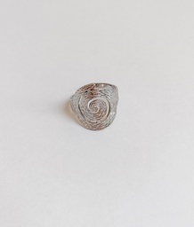 Anillo Spiral Texture (Plateado)