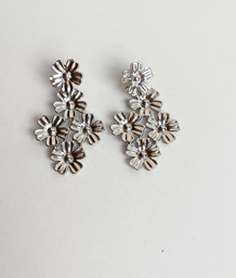 Pendientes Multiflor Plateado