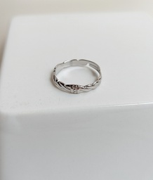 Anillo Criss Cross (Plateado)