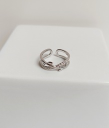 Anillo Laurel (Plateado)