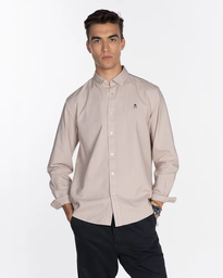 Camisa Oxford Color Camel - Harper &amp; Neyer