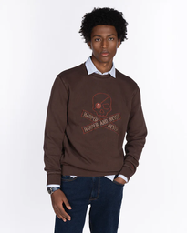 Sudadera Skull Chocolat - Harper &amp; Neyer