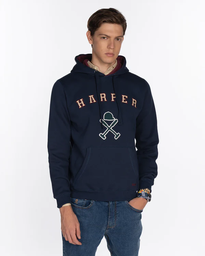 Sudadera Retro Hoodie Navy Blue - Harper &amp; Neyer