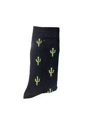 Calcetines Cactus Fondo Negro