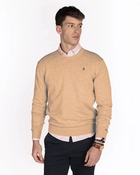 Jersey Round Neck Camel- Harper &amp; Neyer