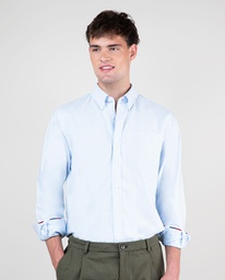 Camisa Oxford Liso Celeste - El Ganso