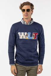 Sudadera WLT Tipo Parche Marino - Williot