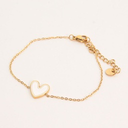 Pulsera Dorada Corazón