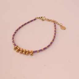 Pulsera Cuentas Multibolita Lila