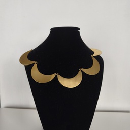 Collar Maxi Media Luna Dorado