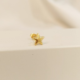 Pendiente Estrella Grande 3D Dorado