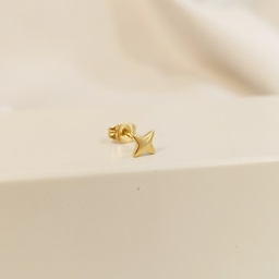 Pendiente Destello Grande 3D Dorado