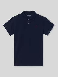 Polo Clásico Liso Azul Marino - Silbon