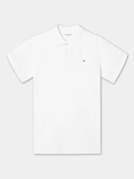 Polo Clásico Liso Blanco - Silbon