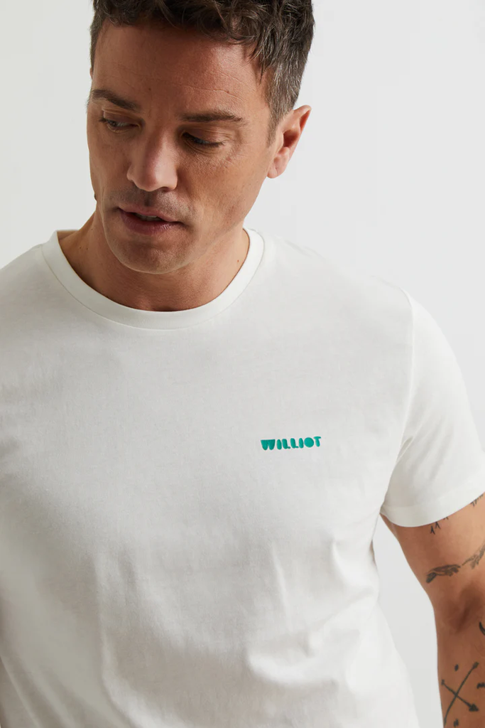 Camiseta Washed Summer Elements Blanco - Williot