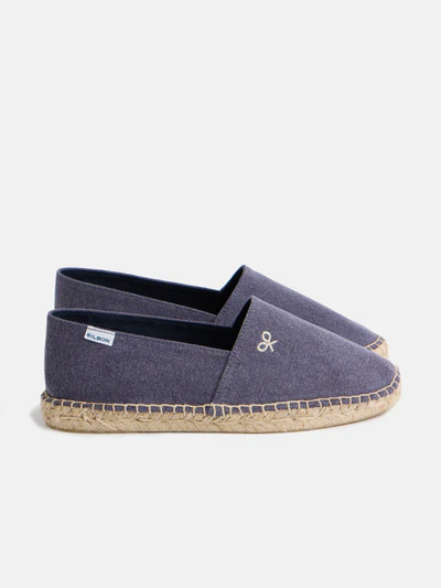 Alpargata Clásica Mini Logo Azul - Silbon